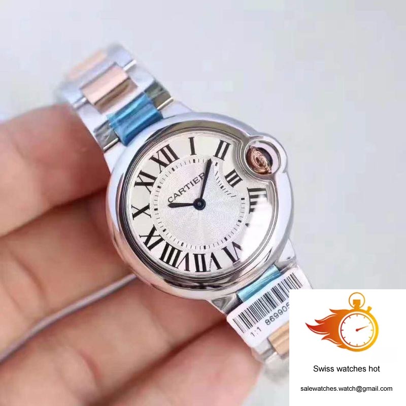 Ballon Bleu De Cartier Ladies W6920033 36MM V6 Factory White Textured Dial 2 Ballon Bleu De Cartier Ladies W6920033 36MM V6 Factory White Textured Dial 2
