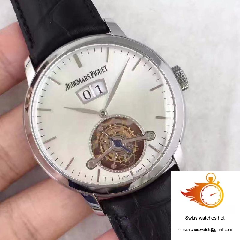 Audemars Piguet Audemars Tourbillon Grande Date 26559 White Dial 2 Audemars Piguet Audemars Tourbillon Grande Date 26559 White Dial 2