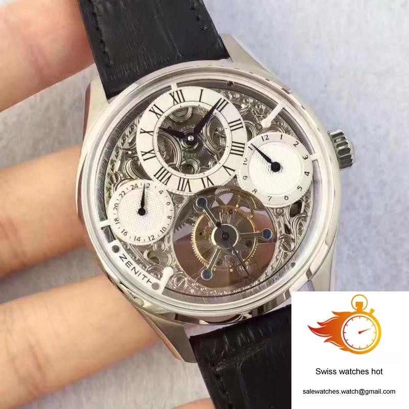 Zenith EP Calender Skeleton Tourbillon SS/LE White and Skeleton Dial 2 Zenith EP Calender Skeleton Tourbillon SS/LE White and Skeleton Dial 2