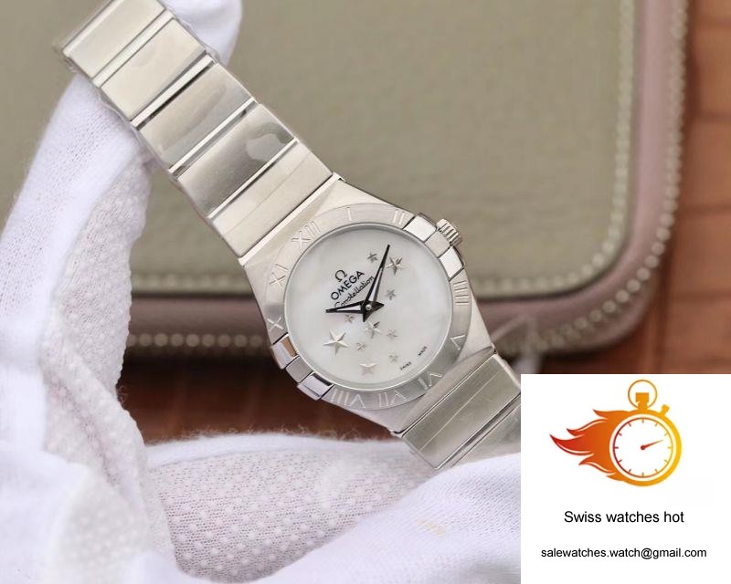 Omega Constellation Quartz Ladies 27mm TW Factory White Dial 2 Omega Constellation Quartz Ladies 27mm TW Factory White Dial 2