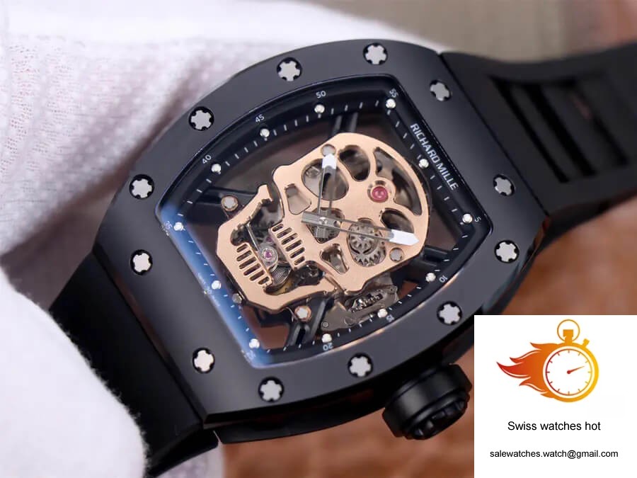 Richard Mille RM52-01 Tourbillon JB Factory Rose Gold Skull Dial 2 Richard Mille RM52-01 Tourbillon JB Factory Rose Gold Skull Dial 2