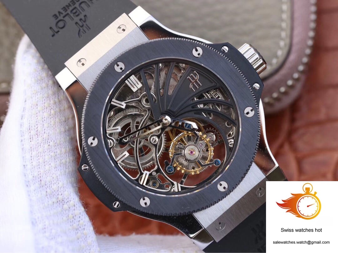 Hublot Big Bang Hollow Tourbillon Ceramic Bezel Skeleton Dial 2 Hublot Big Bang Hollow Tourbillon Ceramic Bezel Skeleton Dial 2