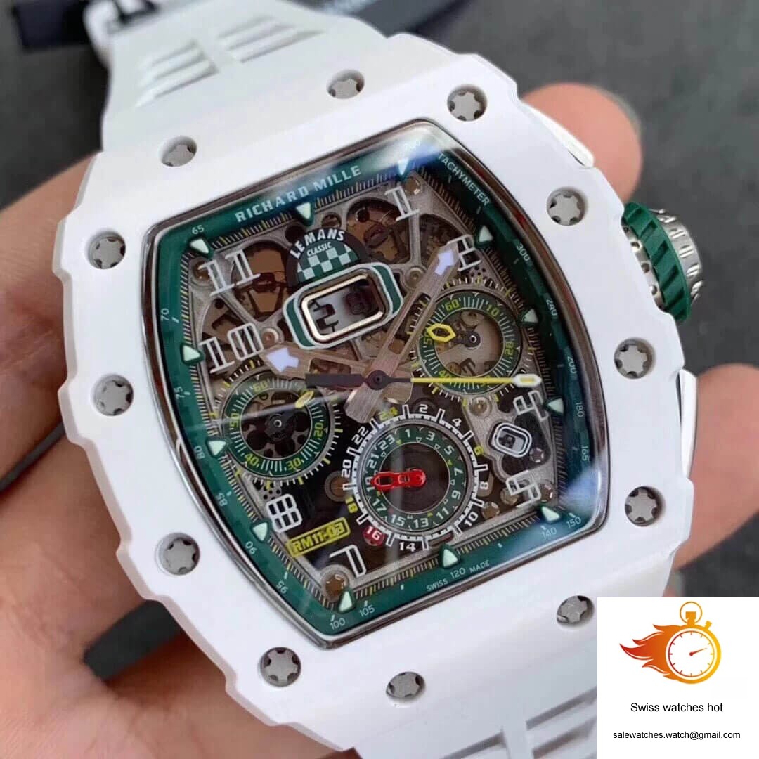 Richard Mille RM011-03 KV Factory Ceramic White Strap 2 Richard Mille RM011-03 KV Factory Ceramic White Strap 2