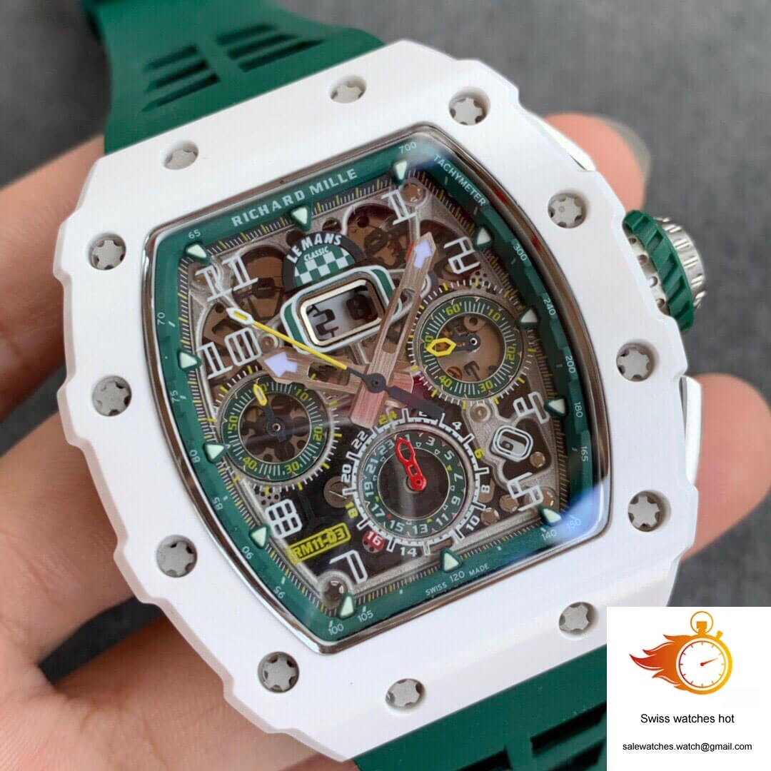 Richard Mille RM011-03 KV Factory White Ceramic Skeleton Dial 2 Richard Mille RM011-03 KV Factory White Ceramic Skeleton Dial 2