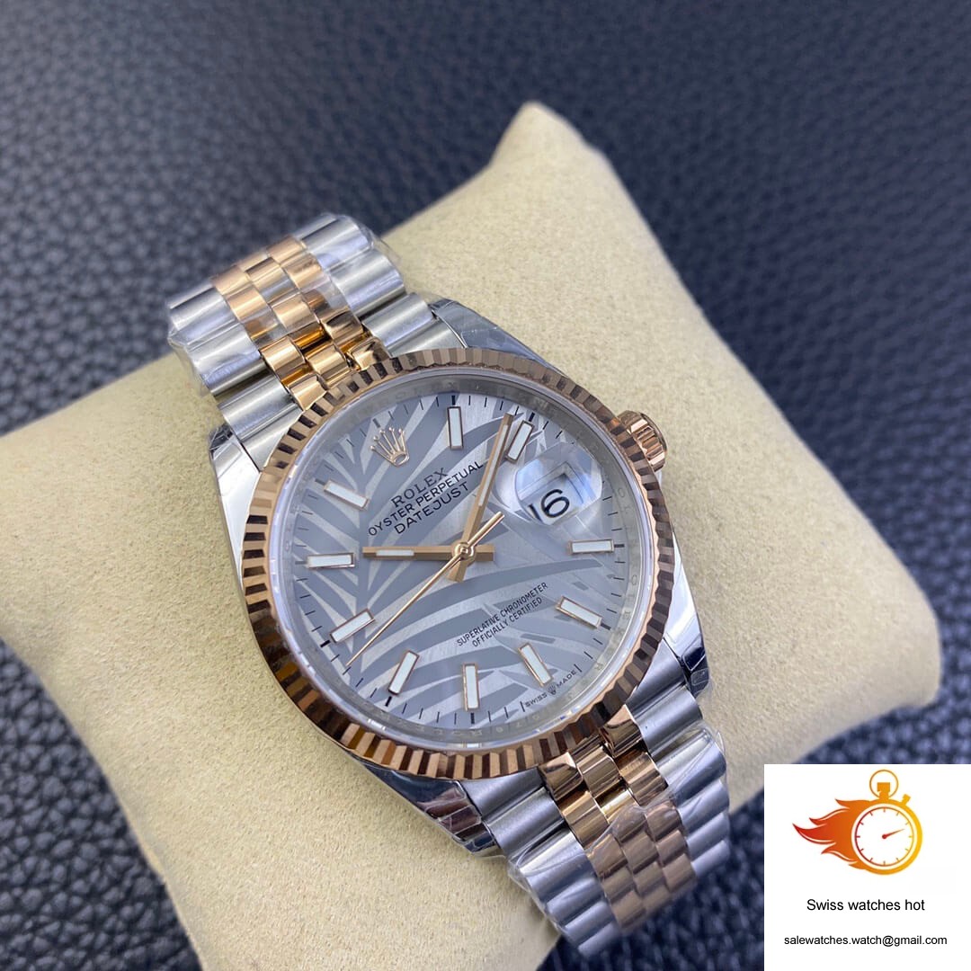 Rolex Datejust M126231-0031 EW Factory Silver Palm Leaf Pattern Dial 2 Rolex Datejust M126231-0031 EW Factory Silver Palm Leaf Pattern Dial 2