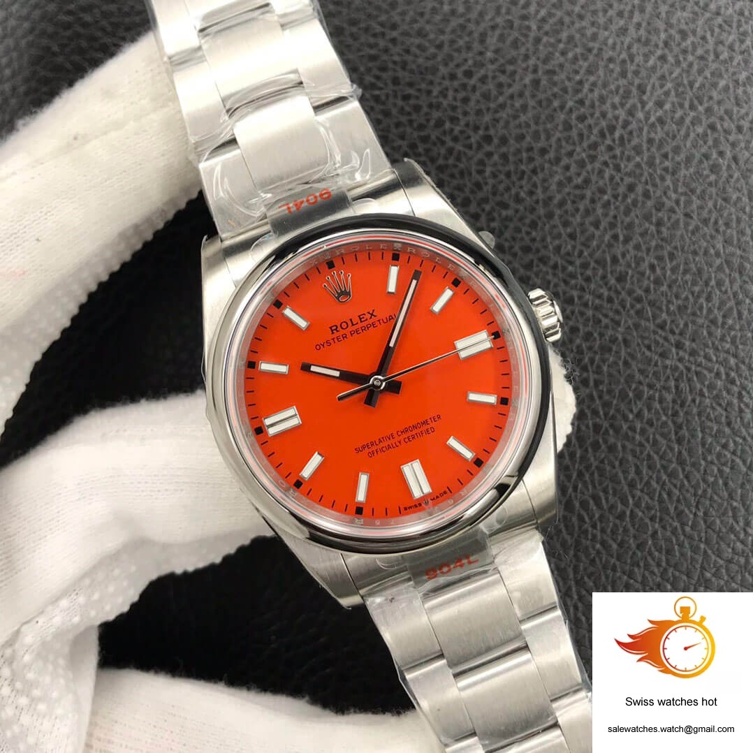Rolex Oyster Perpetual M126000-0007 36MM EW Factory Coral Red Dial 2 Rolex Oyster Perpetual M126000-0007 36MM EW Factory Coral Red Dial 2