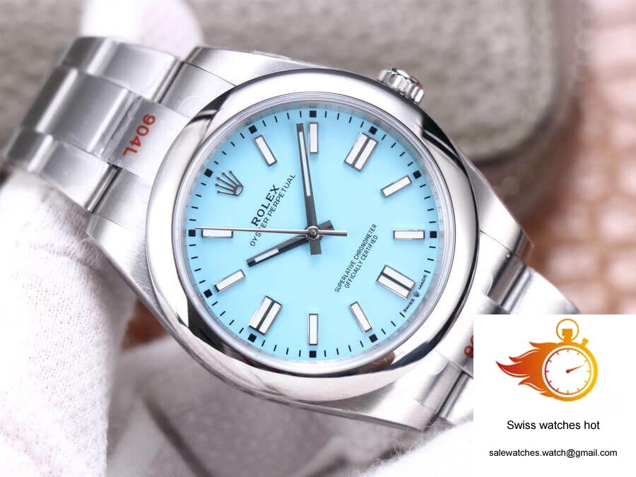 Rolex Oyster Perpetual M124300-0006 41MM EW Factory Turquoise Blue Dial 2 Rolex Oyster Perpetual M124300-0006 41MM EW Factory Turquoise Blue Dial 2