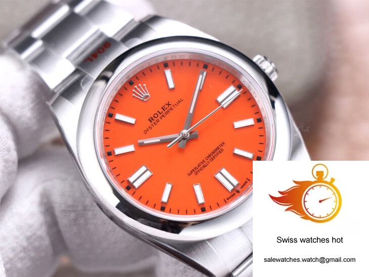 Rolex Oyster Perpetual M124300-0007 41MM EW Factory Coral Red Dial 2 Rolex Oyster Perpetual M124300-0007 41MM EW Factory Coral Red Dial 2