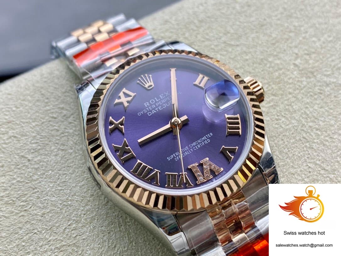 Rolex Datejust M278271-0020 TW Factory Diamond Eggplant Purple Dial 2 Rolex Datejust M278271-0020 TW Factory Diamond Eggplant Purple Dial 2