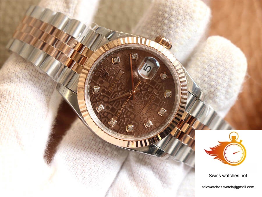 Rolex Datejust M126231-0025 EW Factory Diamond Chocolate Color Dial 2 Rolex Datejust M126231-0025 EW Factory Diamond Chocolate Color Dial 2