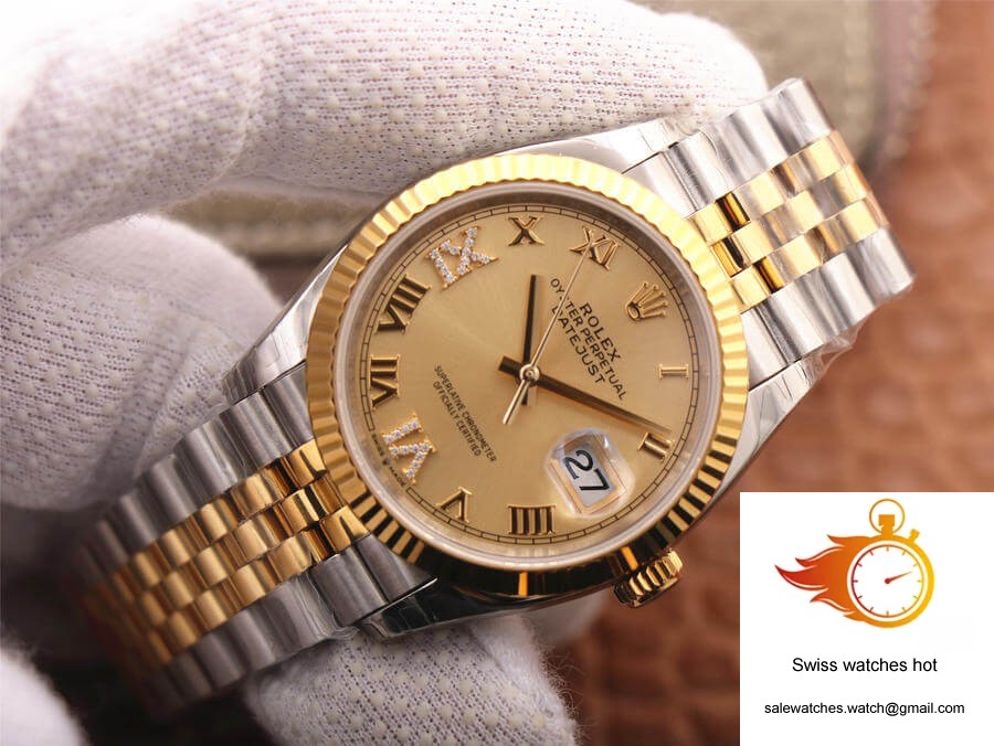 Rolex Datejust 126233 EW Factory Diamond Gold Dial 2 Rolex Datejust 126233 EW Factory Diamond Gold Dial 2
