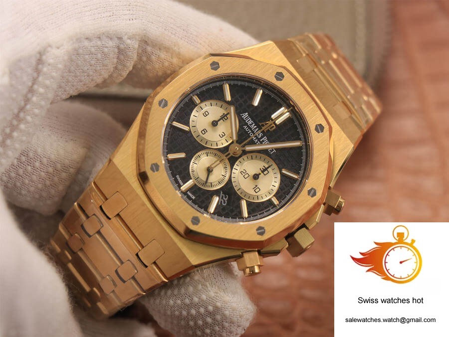 Audemars Piguet Royal Oak Chronograph 26331 OM Factory V2 Yellow Gold Black Dial 2 Audemars Piguet Royal Oak Chronograph 26331 OM Factory V2 Yellow Gold Black Dial 2
