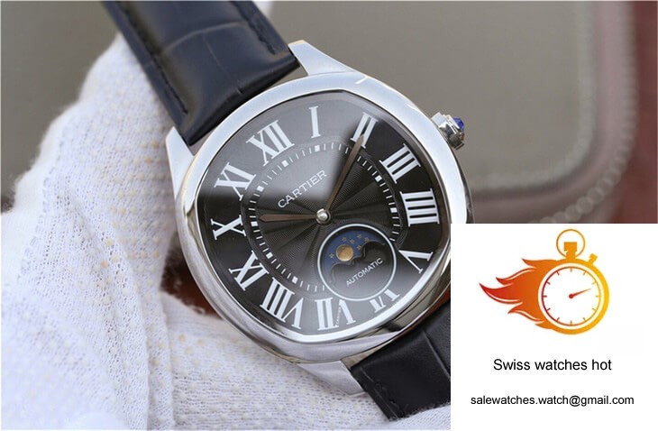 Drive De Cartier Moonphase WGNM0009 Black Dial 2 Drive De Cartier Moonphase WGNM0009 Black Dial 2