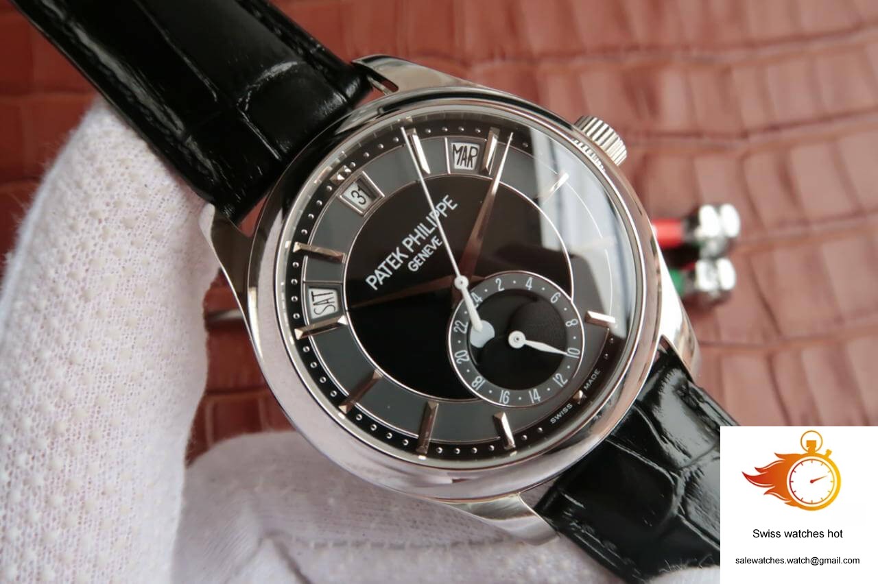 Patek Philippe Annual Calendar 5205R-001 KM Factory Black Dial Cowhide Strap 2 Patek Philippe Annual Calendar 5205R-001 KM Factory Black Dial Cowhide Strap 2