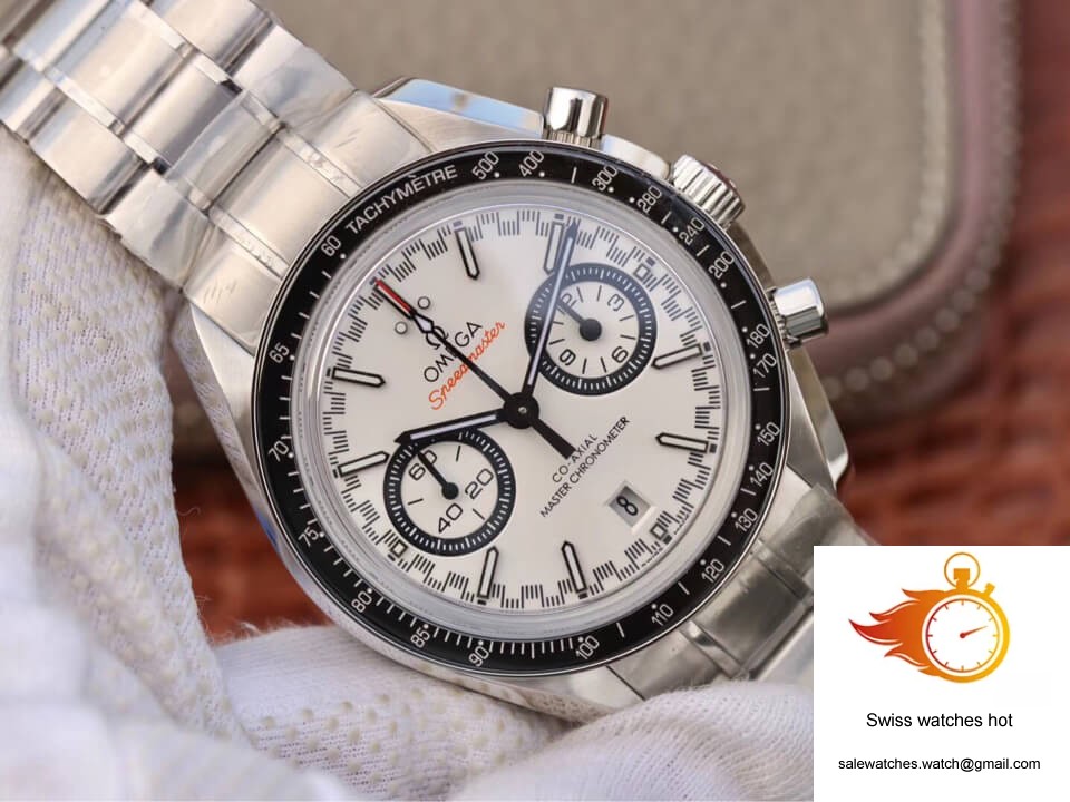 Omega Speedmaster Racing Chronograph 329.30.44.51.04.001 OM Factory White Dial 2 Omega Speedmaster Racing Chronograph 329.30.44.51.04.001 OM Factory White Dial 2