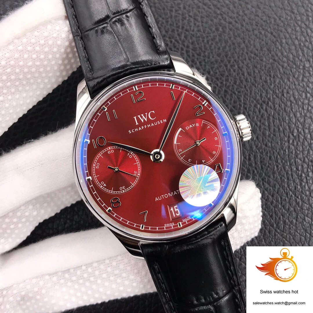 IWC Portugieser IW500714 ZF Factory Burgundy Red Dial 2 IWC Portugieser IW500714 ZF Factory Burgundy Red Dial 2