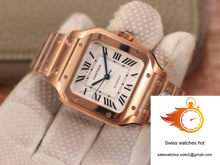 Cartier De Santos WSSA0010 BV Factory 18K Rose Gold White Dial 2 Cartier De Santos WSSA0010 BV Factory 18K Rose Gold White Dial 2
