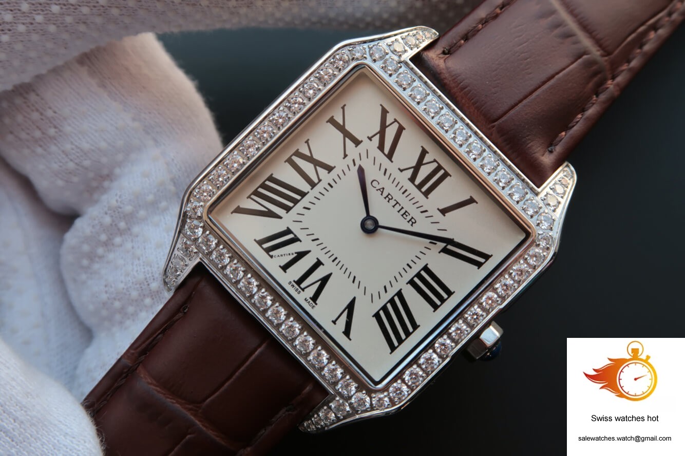 Cartier Santos WH100651 V6 Factory White Dial 2 Cartier Santos WH100651 V6 Factory White Dial 2