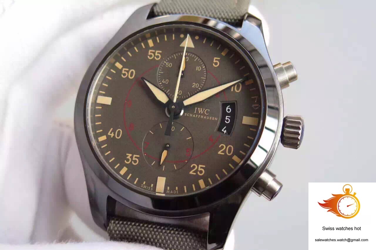 IWC Pilot IW388002 V6 Factory Charcoal Gray Dial 2 IWC Pilot IW388002 V6 Factory Charcoal Gray Dial 2