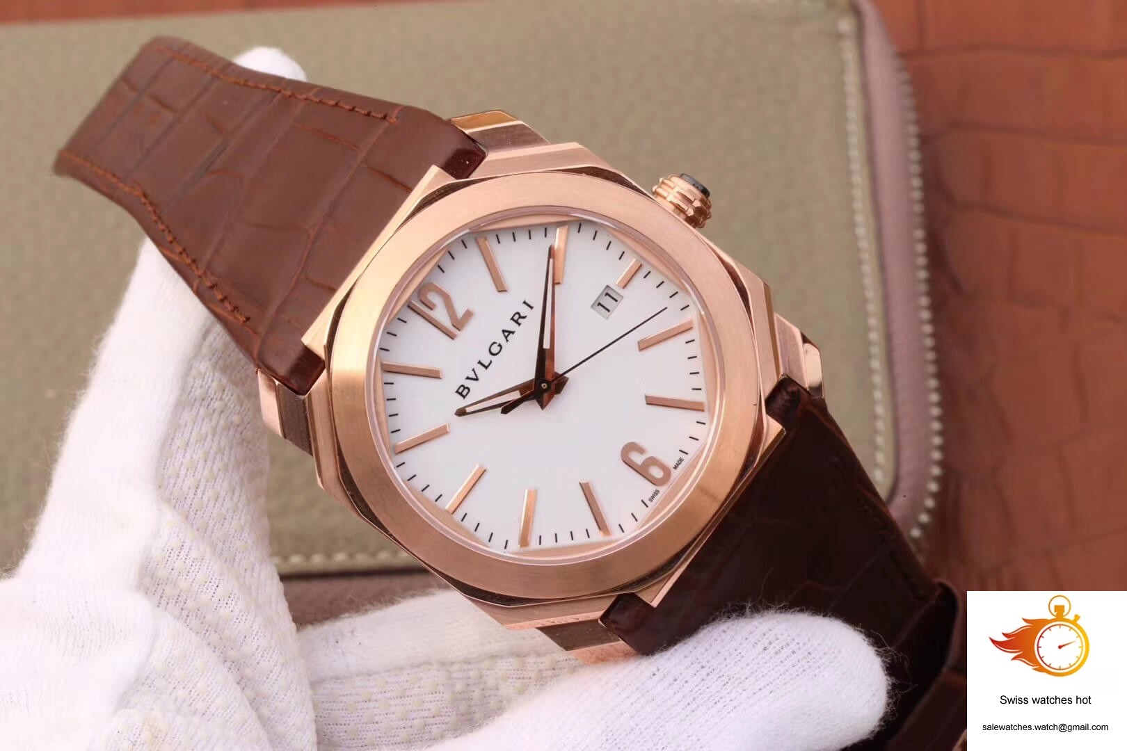 Bvlgari Octo 102119 BGOP38WGLD White Dial 2 Bvlgari Octo 102119 BGOP38WGLD White Dial 2