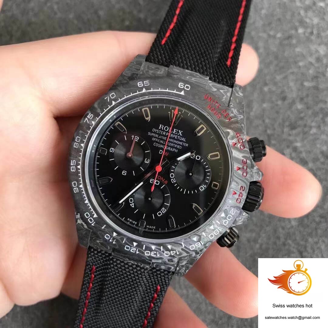 Rolex Daytona Cosmograph Carbon Fiber Diw Customized Version Noob Factory Black Dial 2 Rolex Daytona Cosmograph Carbon Fiber Diw Customized Version Noob Factory Black Dial 2