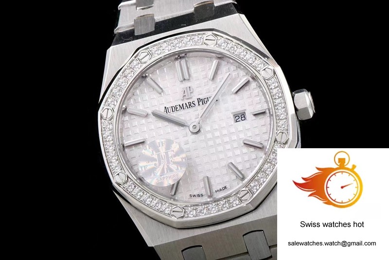Audemars Piguet Royal Oak Quartz 67651ST.ZZ.1261ST.01 JF Factory White Dial 2 Audemars Piguet Royal Oak Quartz 67651ST.ZZ.1261ST.01 JF Factory White Dial 2