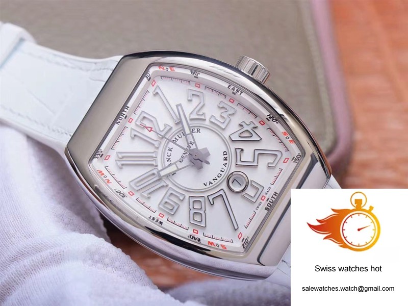 Franck Muller Vanguard V 45 SC DT 5N BC ZF Factory White Dial 2 Franck Muller Vanguard V 45 SC DT 5N BC ZF Factory White Dial 2