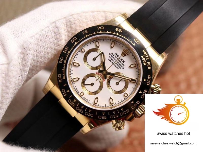 Rolex Daytona M116518LN-0041 Noob Factory White Dial 4130 Movement 2 Rolex Daytona M116518LN-0041 Noob Factory White Dial 4130 Movement 2