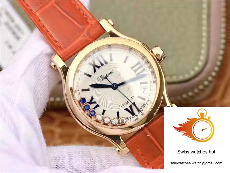 Chopard Happy Sport 274808 Rose Gold Diamonds YF Factory White Dial 2 Chopard Happy Sport 274808 Rose Gold Diamonds YF Factory White Dial 2