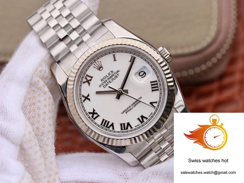 Rolex Datejust 116234 36mm AR Factory White Dial With Roman Time Scale 2 Rolex Datejust 116234 36mm AR Factory White Dial With Roman Time Scale 2