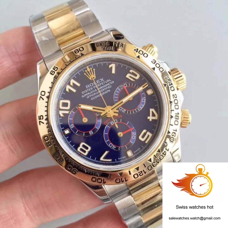 Rolex Daytona Cosmograph 116503 3A Factory 18K Yellow Gold Wrapped Blue Dial 2 Rolex Daytona Cosmograph 116503 3A Factory 18K Yellow Gold Wrapped Blue Dial 2