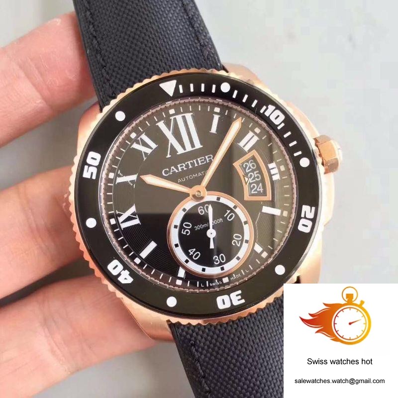 Calibre De Cartier Diver W7100052 42MM JF Factory Black Dial 2 Calibre De Cartier Diver W7100052 42MM JF Factory Black Dial 2