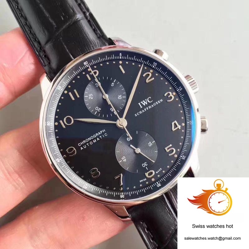 IWC Portugieser Chronograph IW371447 ZF Factory Black Dial 2 IWC Portugieser Chronograph IW371447 ZF Factory Black Dial 2