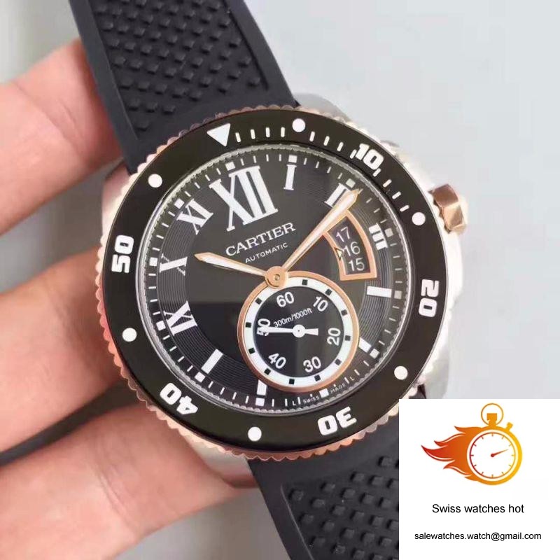 Calibre De Cartier Diver W7100056 42MM JF Factory Black Dial 2 Calibre De Cartier Diver W7100056 42MM JF Factory Black Dial 2