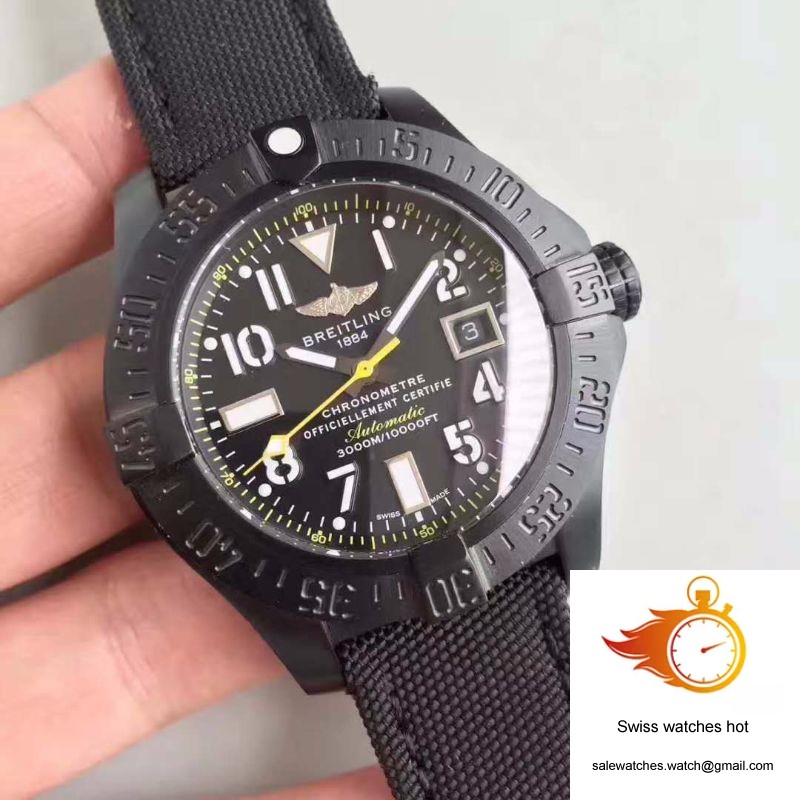 Breitling Avenger Seawolf Blacksteel Code Yellow M17330B2 GF Factory Black Dial 2 Breitling Avenger Seawolf Blacksteel Code Yellow M17330B2 GF Factory Black Dial 2