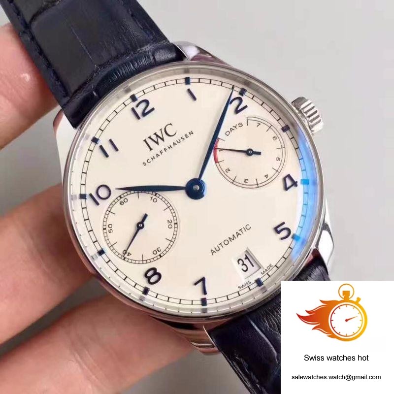 IWC Portugieser IW500705 ZF Factory V4 White Dial and Blue Markers 2 IWC Portugieser IW500705 ZF Factory V4 White Dial and Blue Markers 2