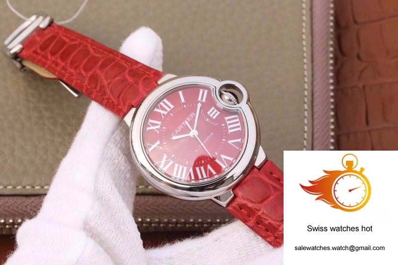 Ballon Bleu De Cartier 33MM WSBB0022 TW Factory Red Dial 2 Ballon Bleu De Cartier 33MM WSBB0022 TW Factory Red Dial 2