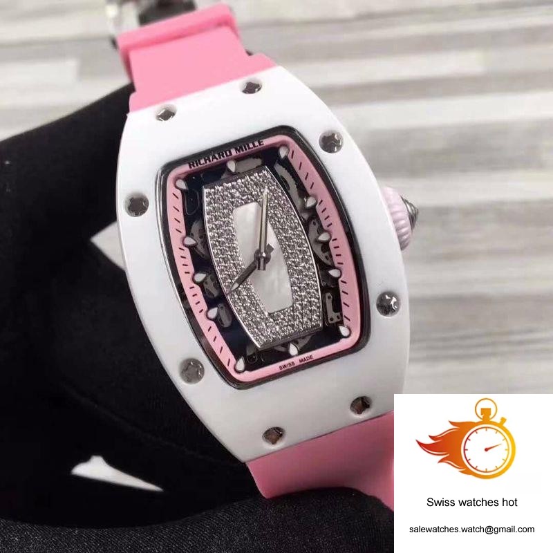Richard Mille RM07 Ladies Pink Dial with Diamonds 2 Richard Mille RM07 Ladies Pink Dial with Diamonds 2