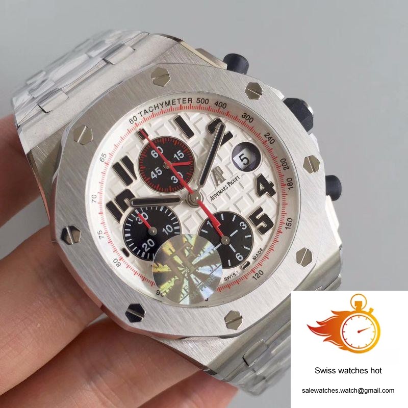 Audemars Piguet Royal Oak Offshore Panda 26170ST.OO.D101CR.02 JF Factory V2 White Dial 2 Audemars Piguet Royal Oak Offshore Panda 26170ST.OO.D101CR.02 JF Factory V2 White Dial 2
