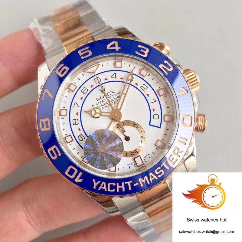 Rolex Yacht Master II 116681 JF Factory Rose Gold White Dial 2 Rolex Yacht Master II 116681 JF Factory Rose Gold White Dial 2