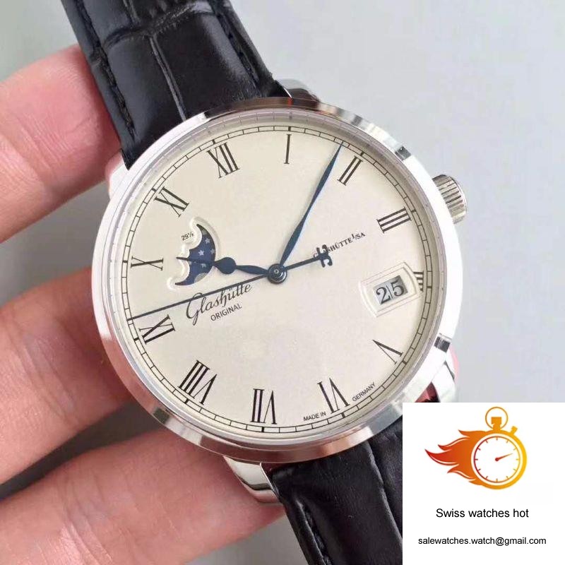 Glashutte Senator Panorama Date Moon Phase 100-04-32-12-04 GF Factory White Dial 2 Glashutte Senator Panorama Date Moon Phase 100-04-32-12-04 GF Factory White Dial 2
