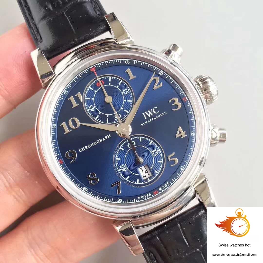 IWC Da Vinci Chronograph Edition Sport For Good Fundation IW393402 ZF Factory Blue Dial 2 IWC Da Vinci Chronograph Edition Sport For Good Fundation IW393402 ZF Factory Blue Dial 2
