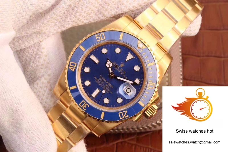 Rolex Submariner Date 116618LB VR Factory 18K Yellow Gold Wrapped Blue Dial 2 Rolex Submariner Date 116618LB VR Factory 18K Yellow Gold Wrapped Blue Dial 2