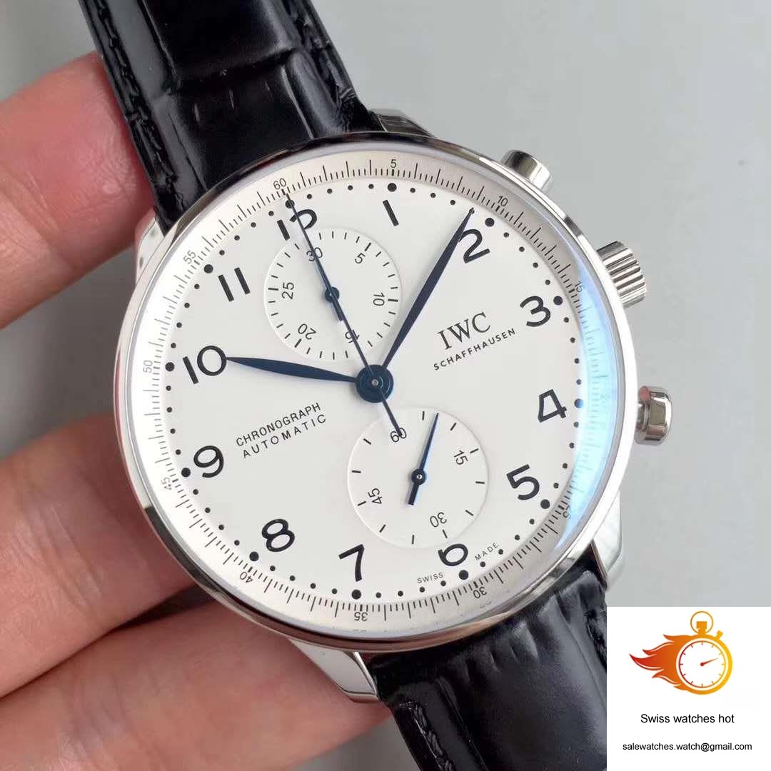 IWC Portugieser Chronograph Edition 150 Years IW371602 YL Factory White Dial 2 IWC Portugieser Chronograph Edition 150 Years IW371602 YL Factory White Dial 2