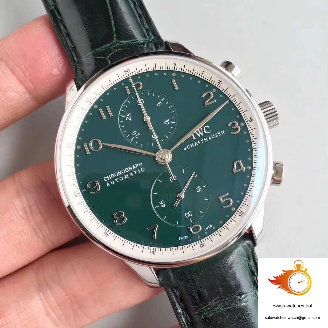 IWC Portugieser Chronograph Edition 150 Years IW371601 Green Dial YL Factory 2 IWC Portugieser Chronograph Edition 150 Years IW371601 Green Dial YL Factory 2