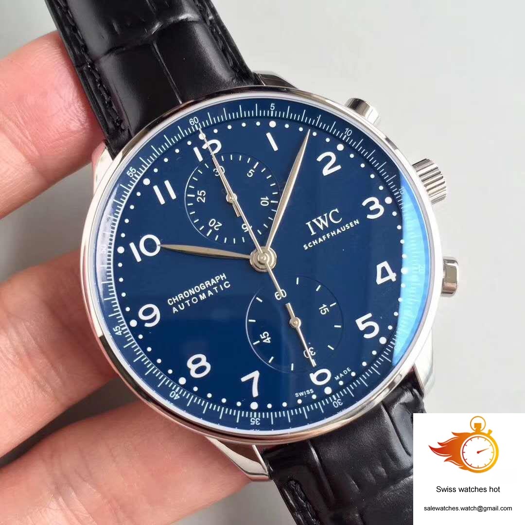 IWC Portugieser Chronograph Edition 150 Years IW371601 Blue Dial YL Factory 2 IWC Portugieser Chronograph Edition 150 Years IW371601 Blue Dial YL Factory 2