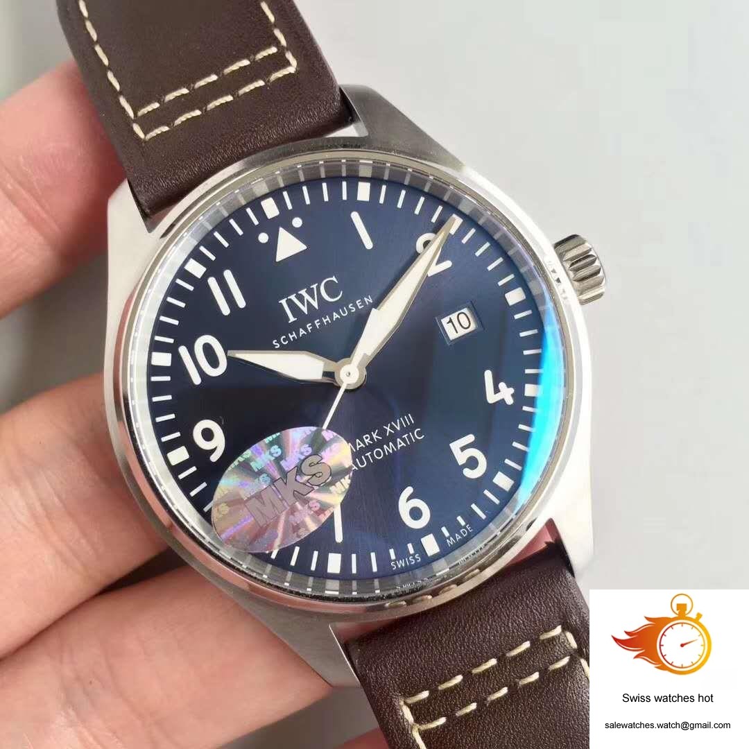 IWC Pilot Mark XVIII IW327004 MKS Factory Blue Dial 2 IWC Pilot Mark XVIII IW327004 MKS Factory Blue Dial 2