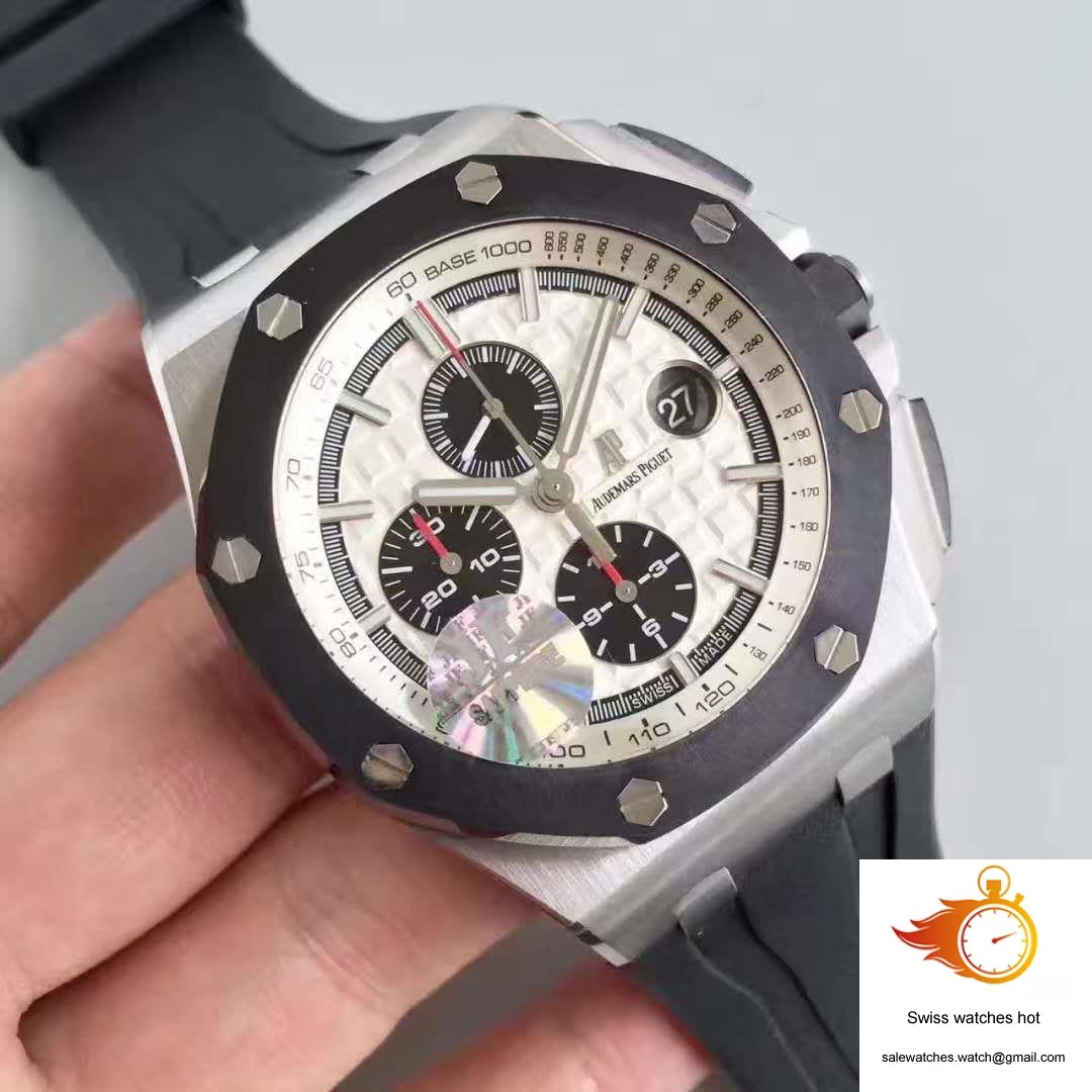 Audemars Piguet Royal Oak Offshore 26400SO.OO.A002CA.01 JF Factory V2 White Dial 2 Audemars Piguet Royal Oak Offshore 26400SO.OO.A002CA.01 JF Factory V2 White Dial 2