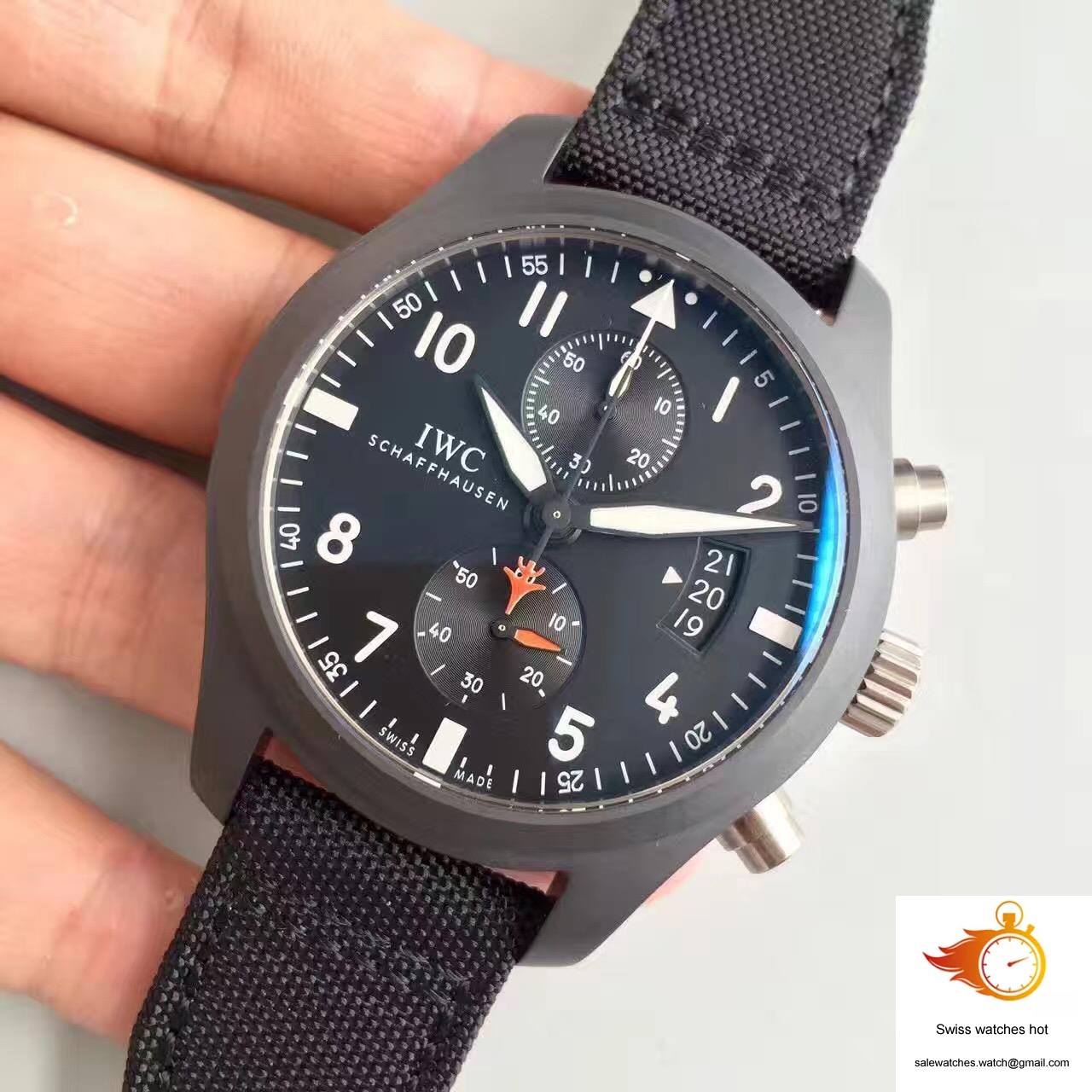 IWC Pilot Top Gun Chronograph IW389001 ZF Factory Anthracite Dial 2 IWC Pilot Top Gun Chronograph IW389001 ZF Factory Anthracite Dial 2