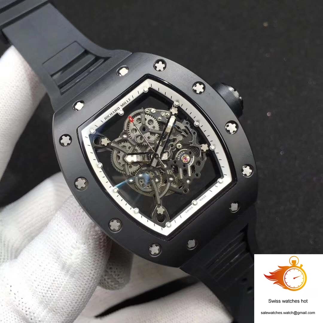 Richard Mille RM055 KV Factory Ceramic White Skeleton Dial 2 Richard Mille RM055 KV Factory Ceramic White Skeleton Dial 2
